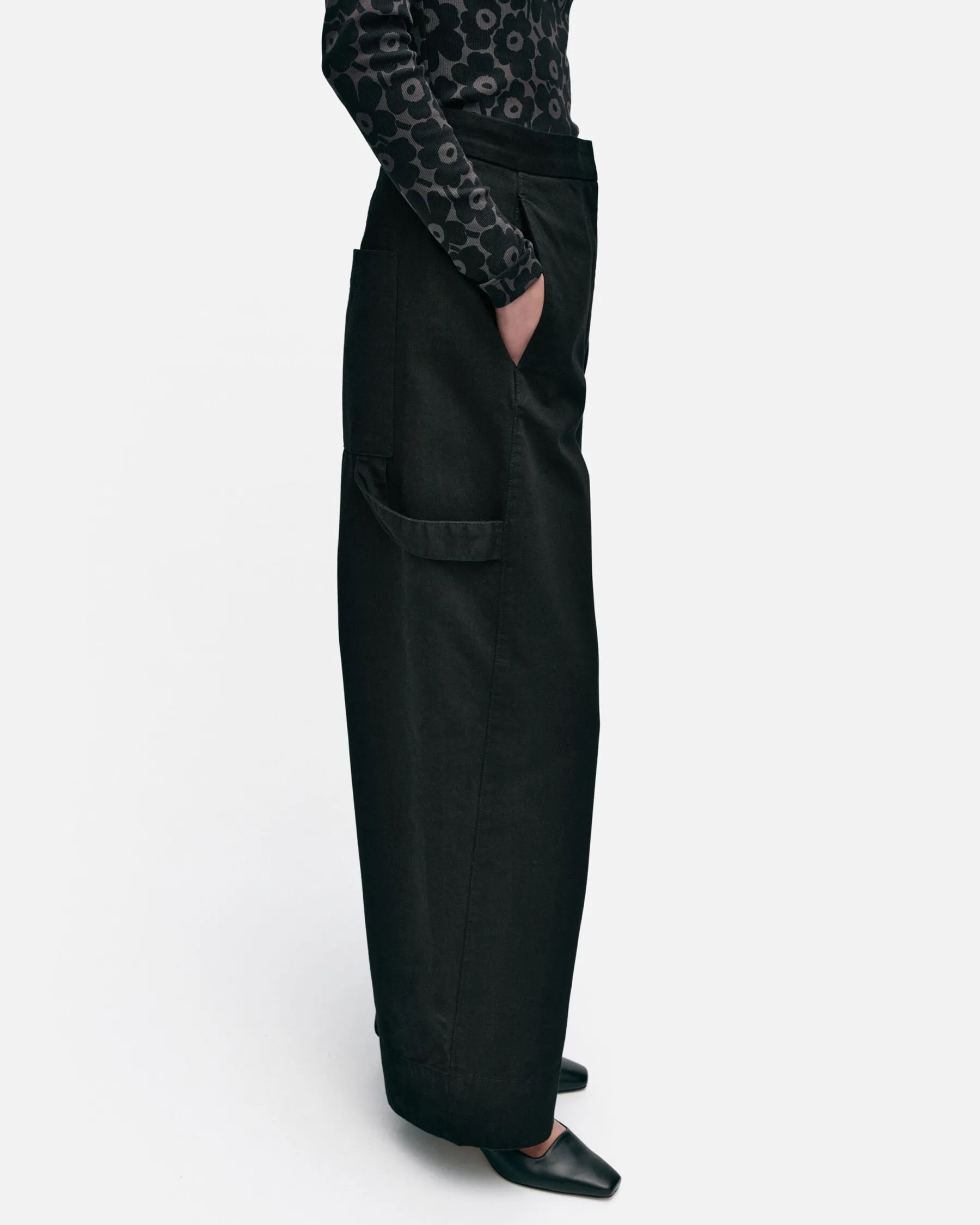 Housut^Marimekko Funktio Solid Puuvillahousut