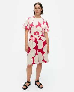 Housut^Marimekko Hyu00F6Ky Unikko Puuvillapellavashortsit