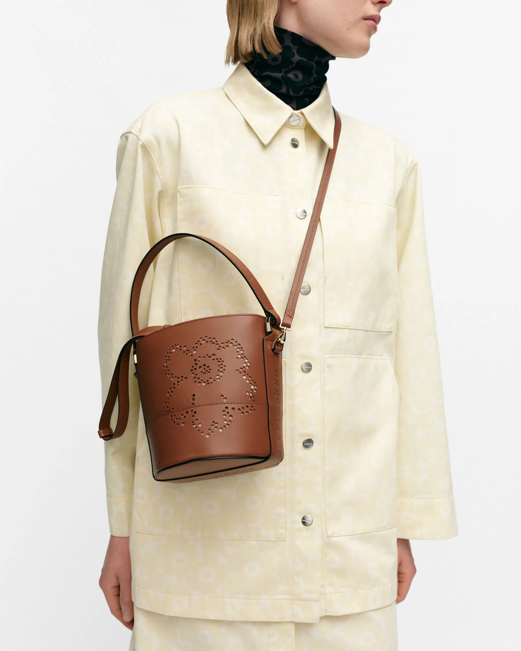 Kasilaukut^Marimekko Imprint Small Bucket Unikko Olkalaukku