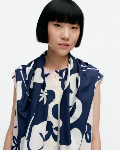 Huivit^Marimekko Ju00E5Hha Nokturno Puuvilla-Silkkisekoitehuivi