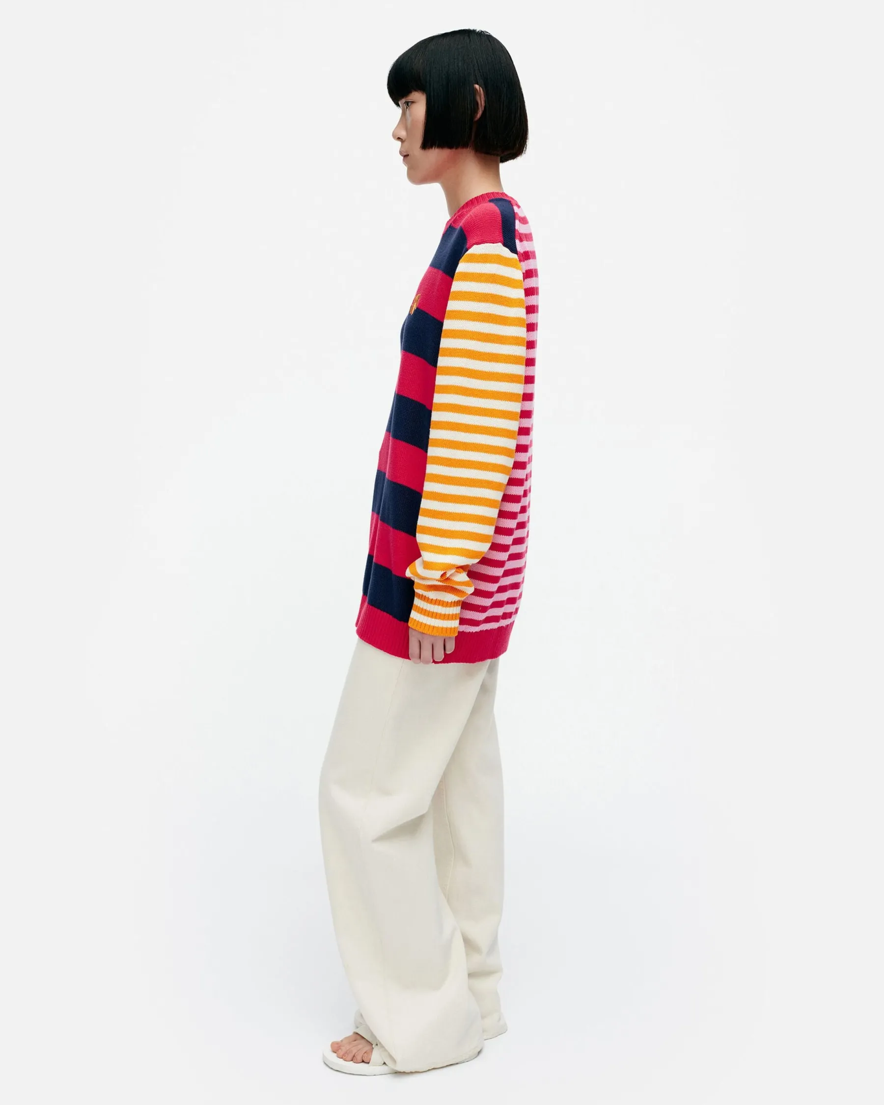 Neuleet^Marimekko Kioski Kesu00E4Koju Maalis Patja Puuvillaneulepaita