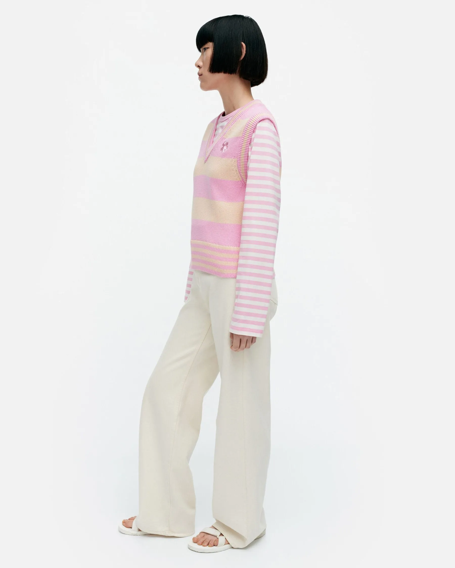 Neuleet^Marimekko Kioski Siete Maalis Patja Puuvillaneulepaita