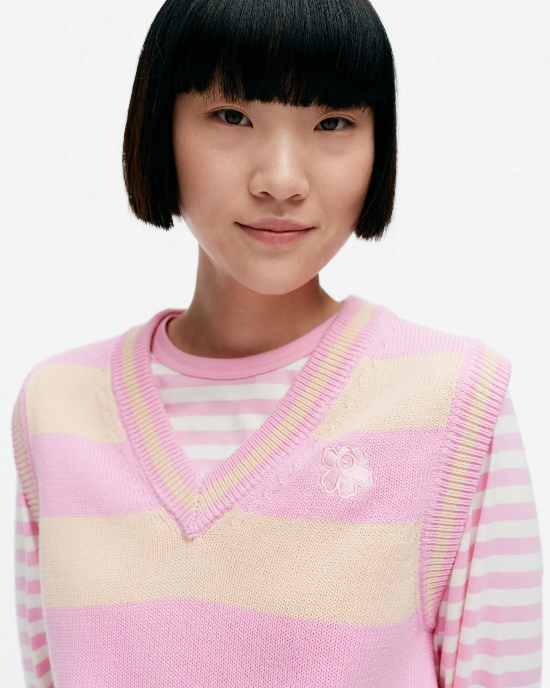 Neuleet^Marimekko Kioski Siete Maalis Patja Puuvillaneulepaita