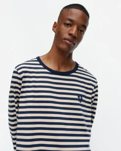 Unisex^Marimekko Kioski Tasaraita Men Longsleeve Trikoopaita