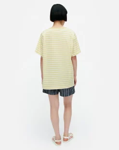 Unisex^Marimekko Kioski Tasaraita Men Shortsleeve T-Paita