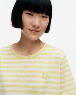 Unisex^Marimekko Kioski Tasaraita Men Shortsleeve T-Paita