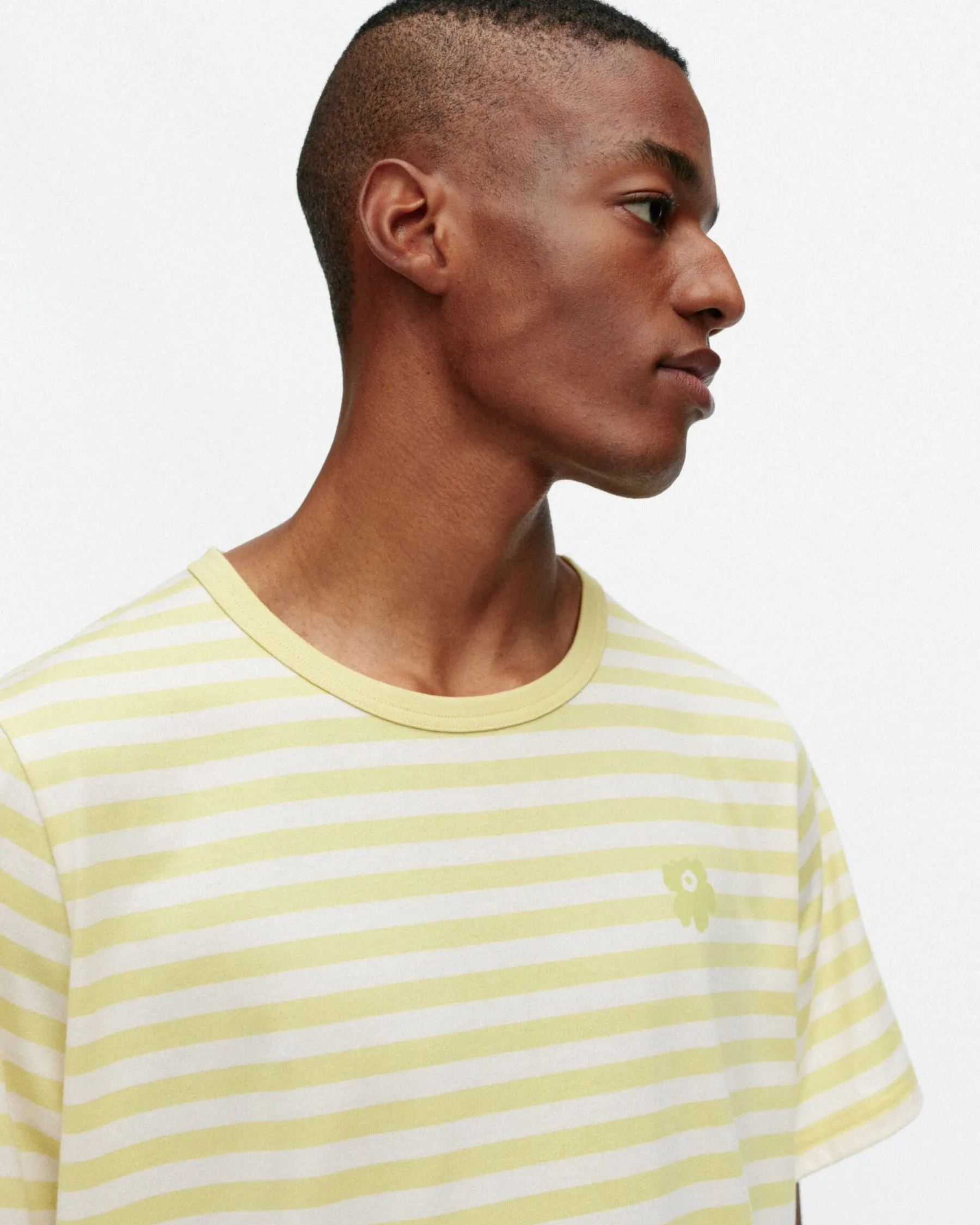 Unisex^Marimekko Kioski Tasaraita Men Shortsleeve T-Paita