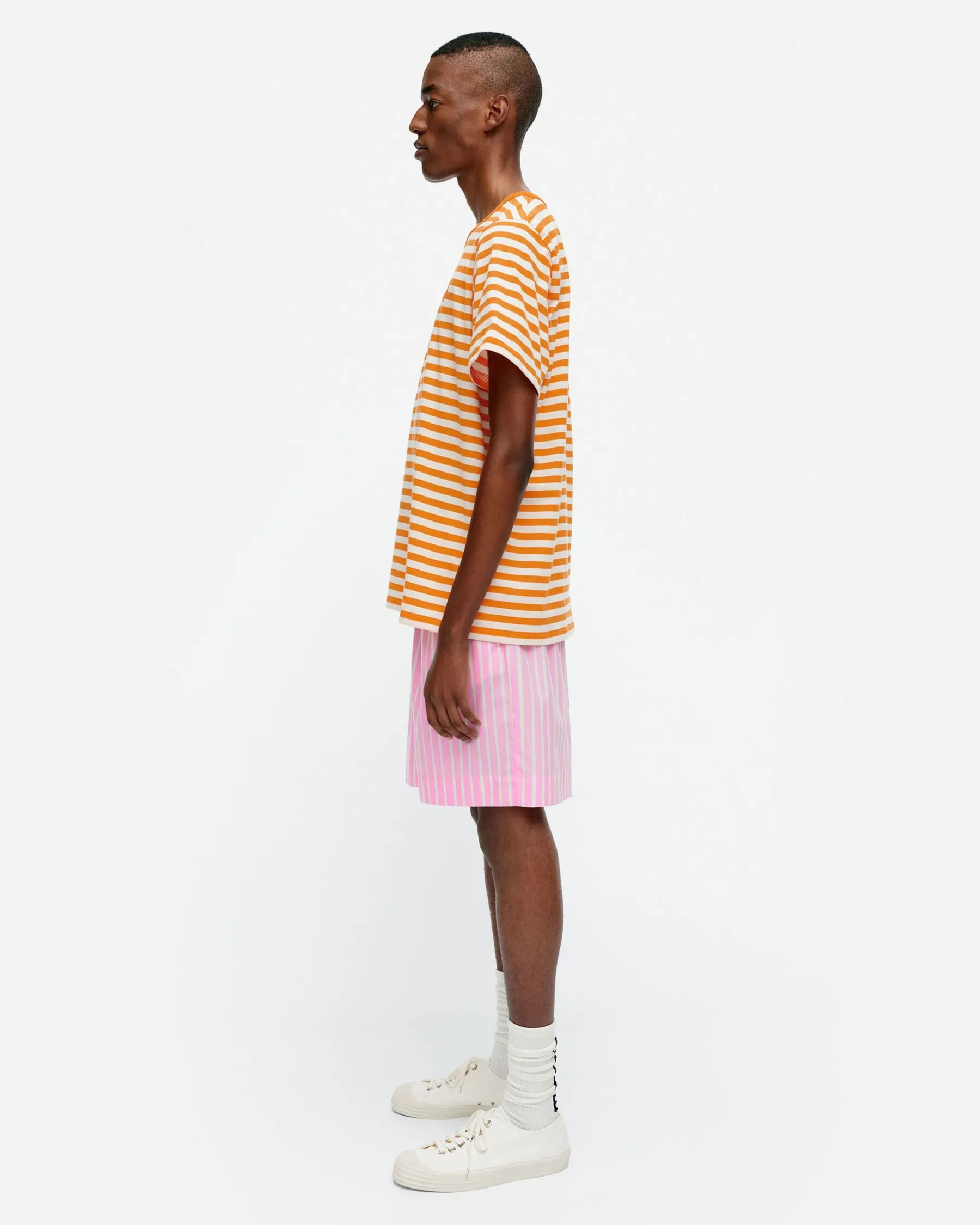 Paidat Ja Tunikat^Marimekko Kioski Tasaraita Men Shortsleeve T-Paita