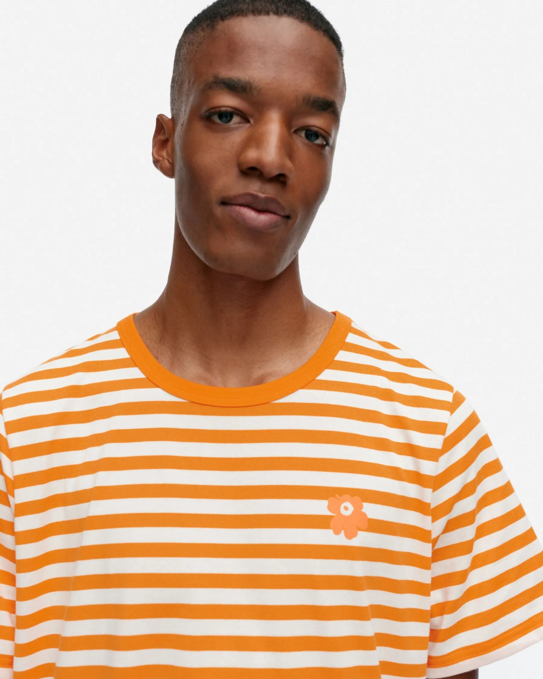 Unisex^Marimekko Kioski Tasaraita Men Shortsleeve T-Paita