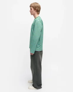 Paidat Ja Tunikat^Marimekko Kioski Tasaraita Menu00B4S Longsleeve Trikoopaita