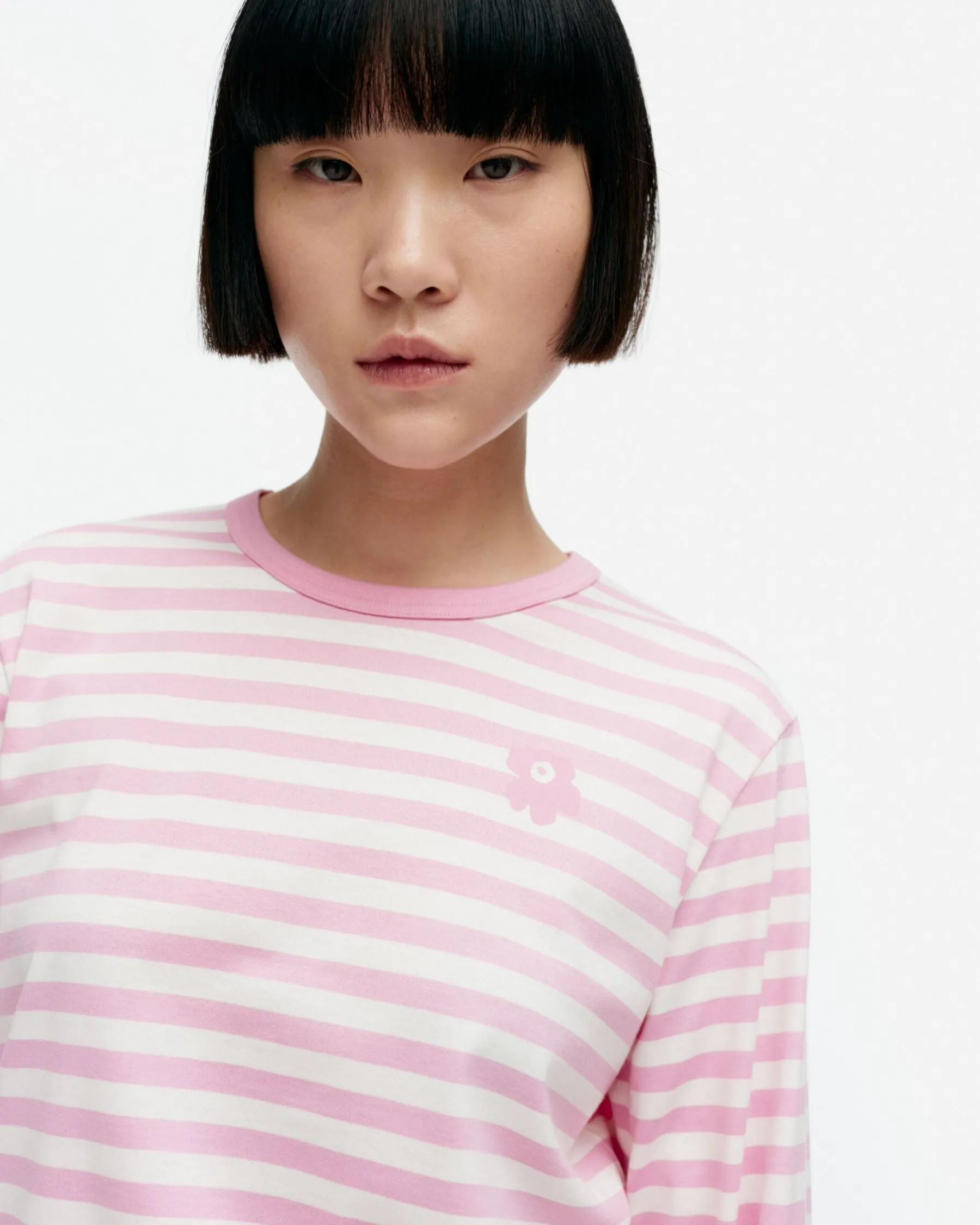 Paidat Ja Tunikat^Marimekko Kioski Tasaraita Relaxed Longsleeve Trikoopaita