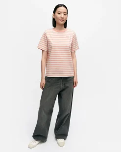 Paidat Ja Tunikat^Marimekko Kioski Tasaraita Relaxed Shortsleeve T-Paita