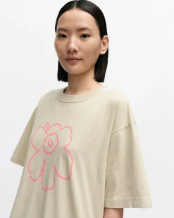 Paidat Ja Tunikat^Marimekko Kioski Veig Piirto Unikko Placement T-Paita