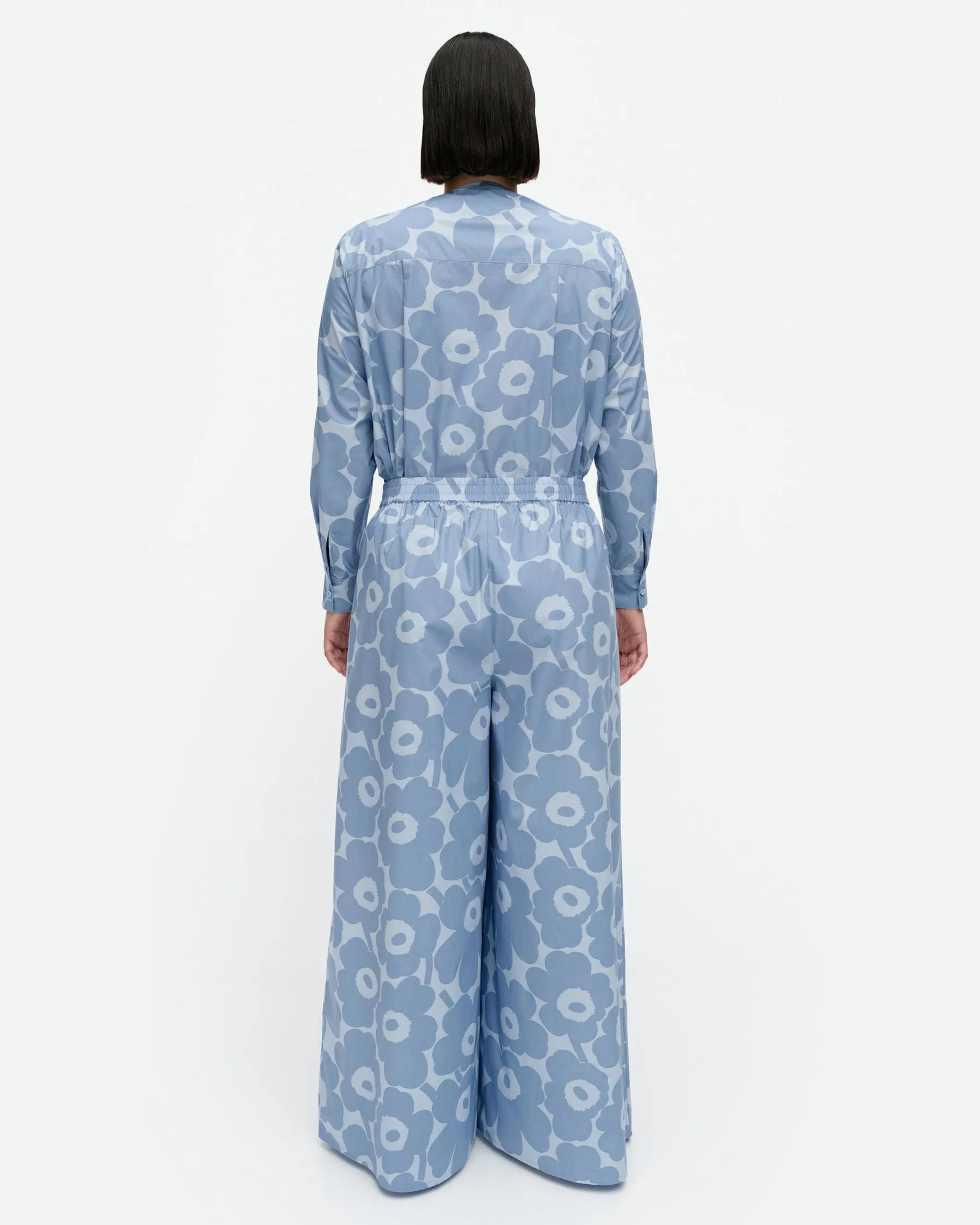 Housut^Marimekko Kohti Unikko Puuvillapopliinihousut