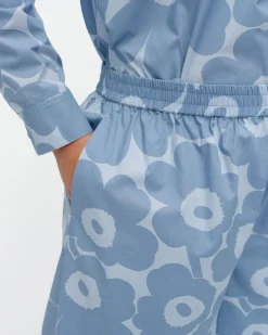 Housut^Marimekko Kohti Unikko Puuvillapopliinihousut