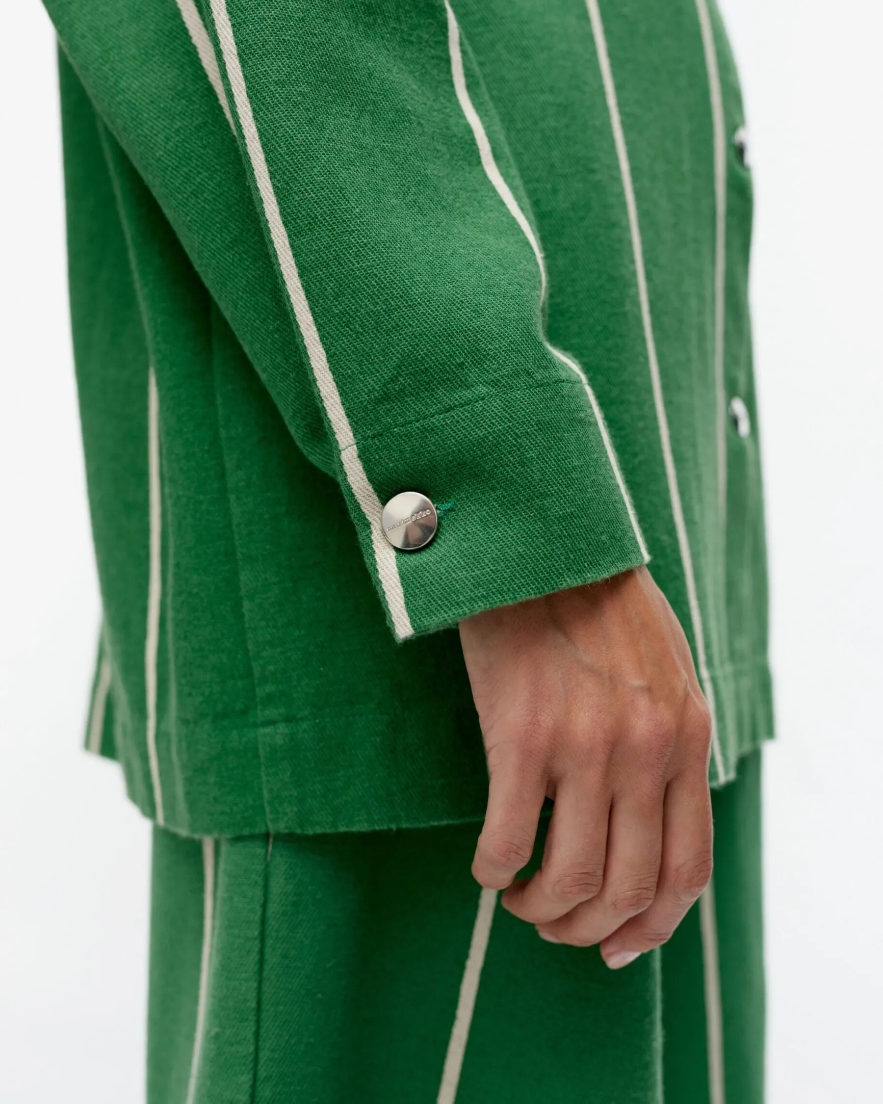 Takit Ja Jakut^Marimekko Kulmat Vesi Puuvillapellavapaitatakki