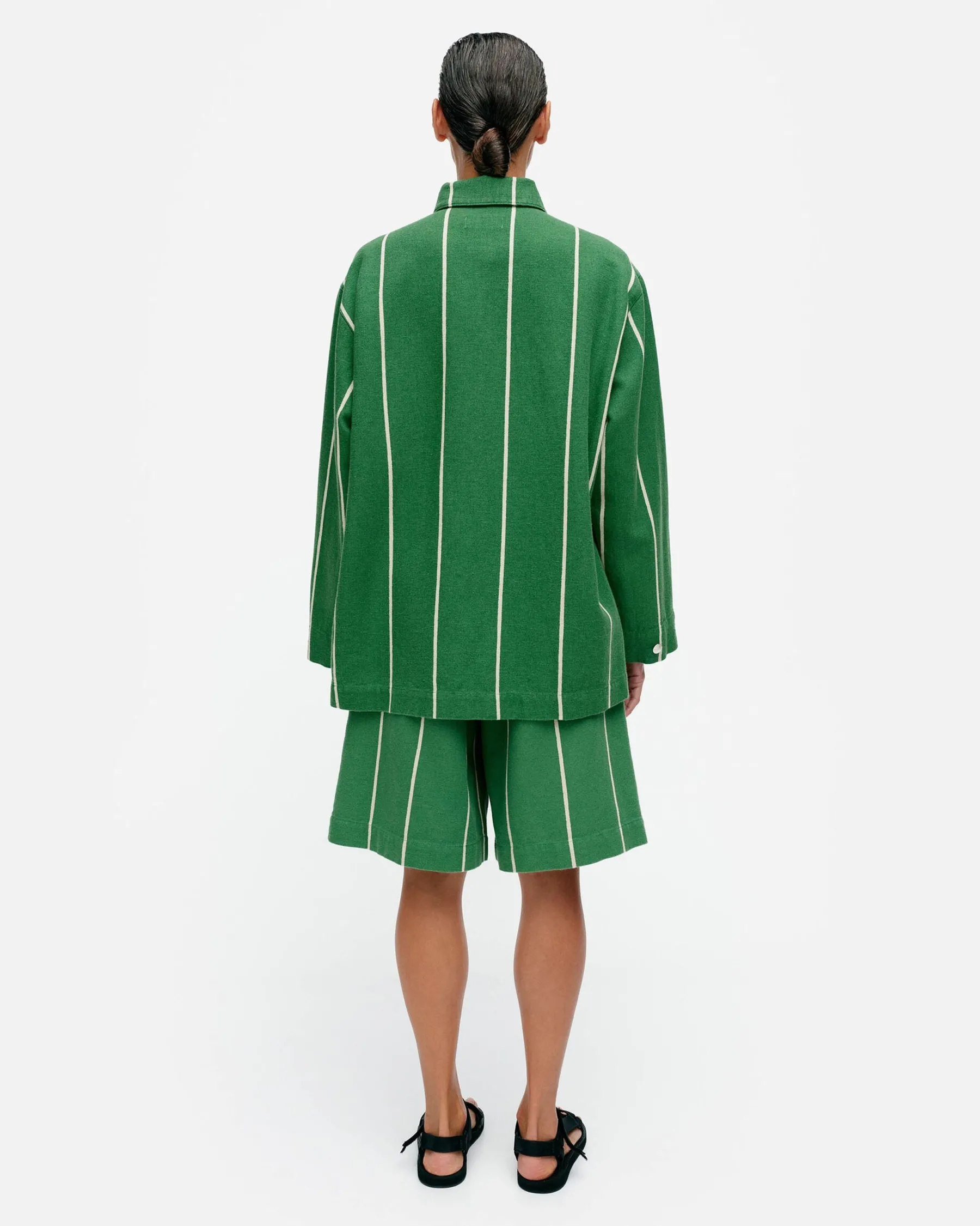 Paidat Ja Tunikat^Marimekko Kulmat Vesi Puuvillapellavapaitatakki