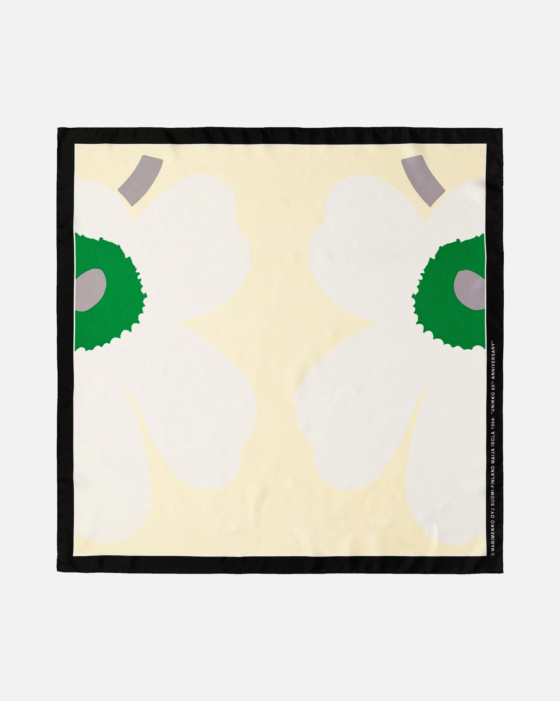 Huivit^Marimekko Lauhtua Heijastus Unikko Silkkihuivi