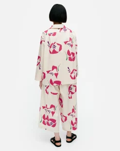 Paidat Ja Tunikat^Marimekko Mikea Helakka Puuvillapopliinipaita