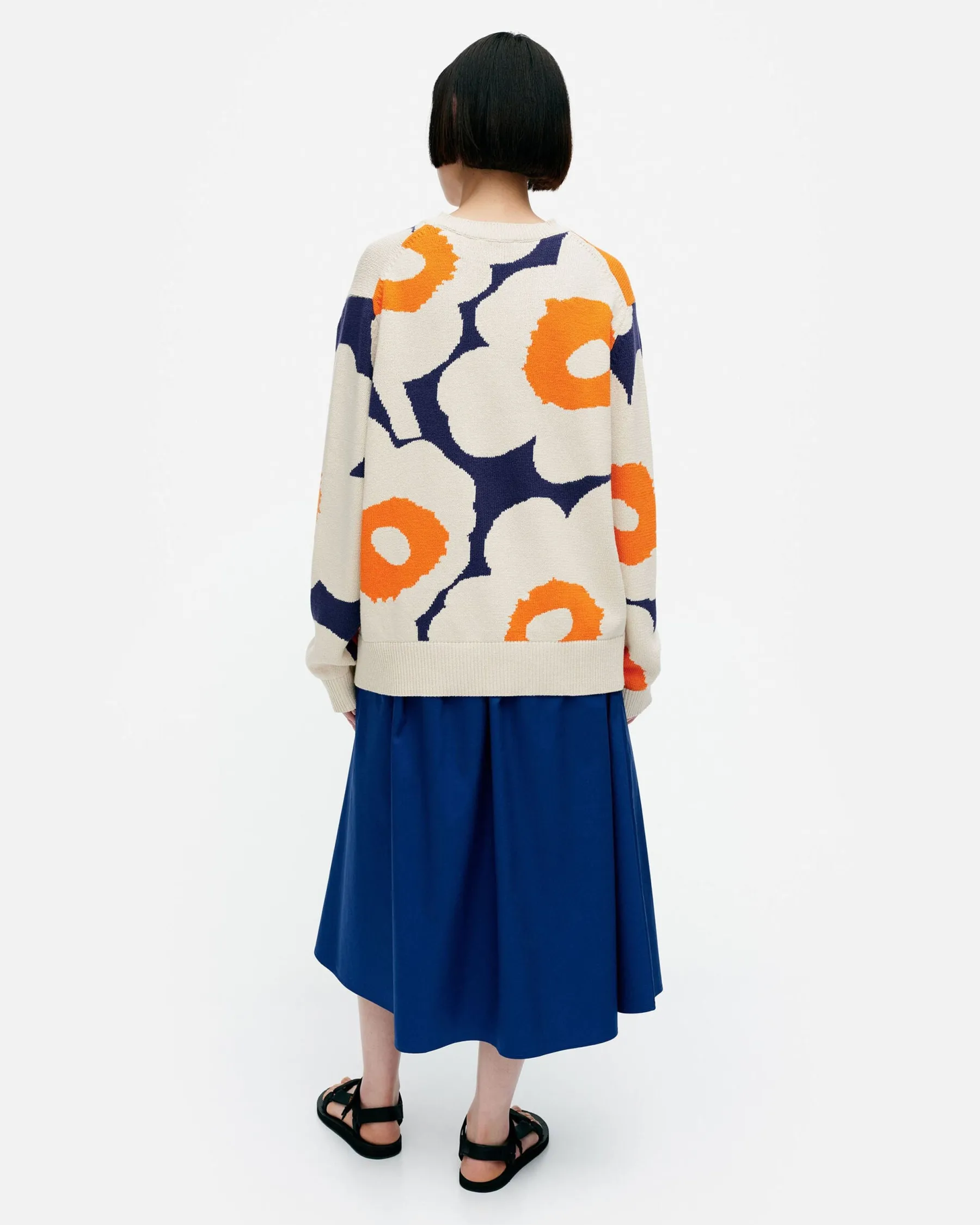 Unisex^Marimekko Pu00E4Ivu00E4 Unikko Puuvillaneulepusero
