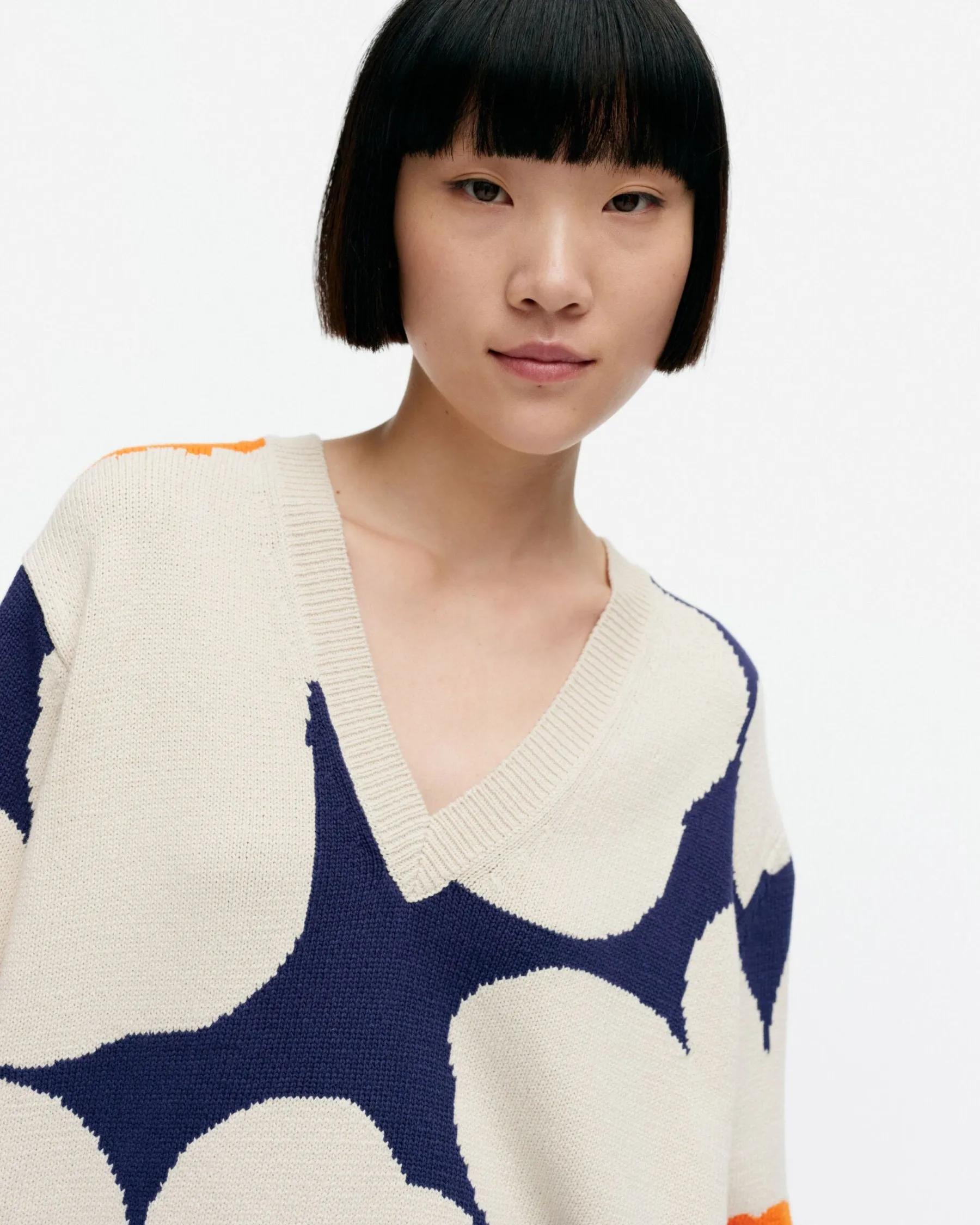 Unisex^Marimekko Pu00E4Ivu00E4 Unikko Puuvillaneulepusero