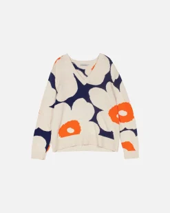 Unisex^Marimekko Pu00E4Ivu00E4 Unikko Puuvillaneulepusero