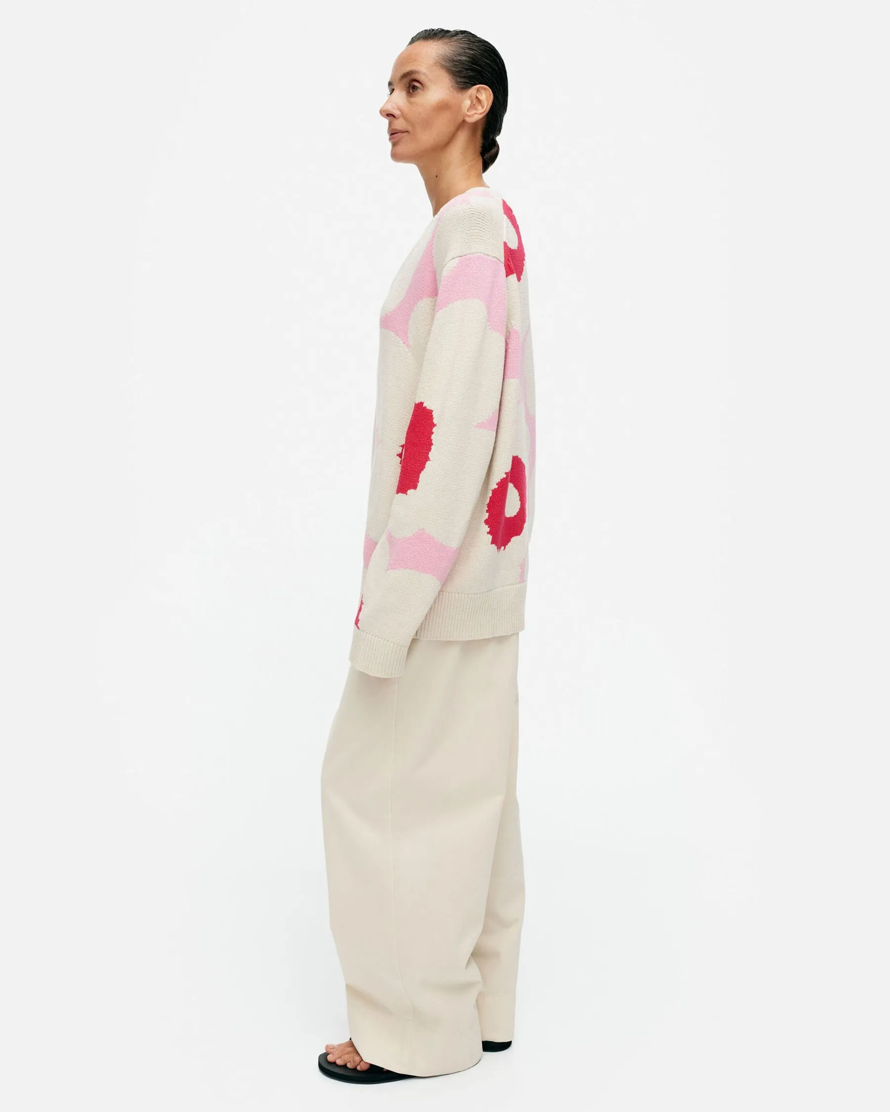 Neuleet^Marimekko Pu00E4Ivu00E4 Unikko Puuvillaneulepusero