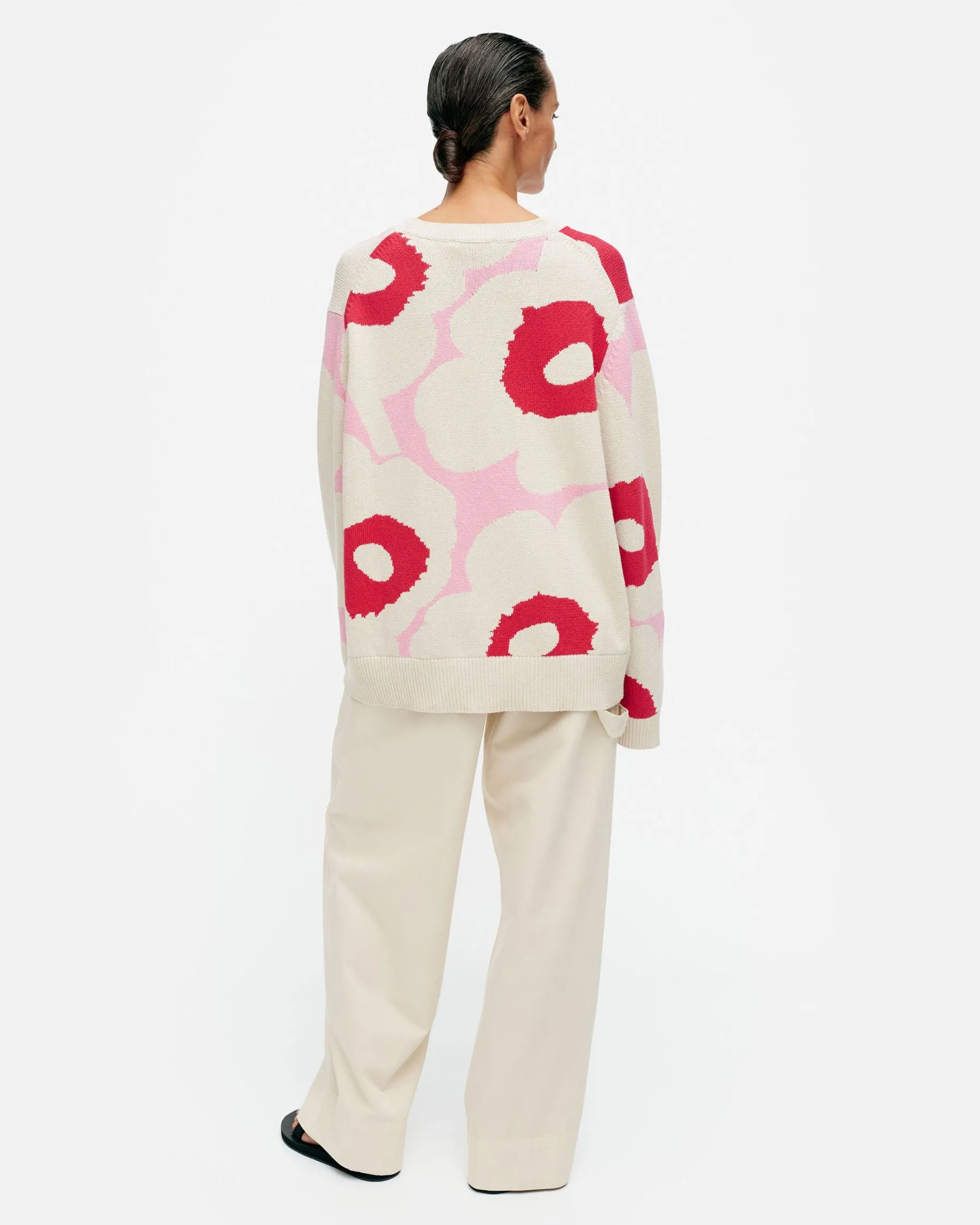 Neuleet^Marimekko Pu00E4Ivu00E4 Unikko Puuvillaneulepusero