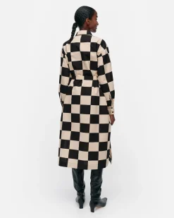 Mekot^Marimekko Rasteri Kukko Ja Kana Puuvillapellavamekko