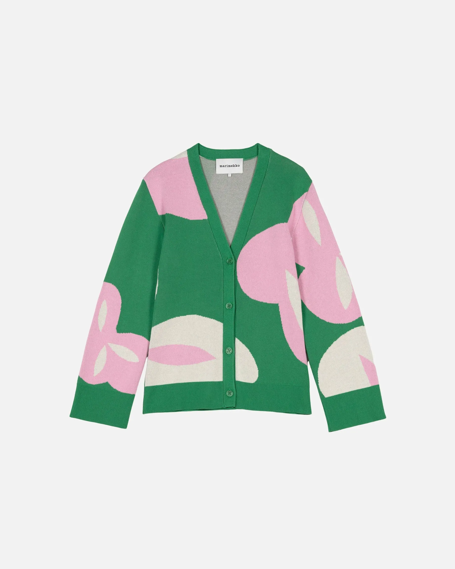 Neuleet^Marimekko Tyrske Poiminto Puuvillaneuletakki